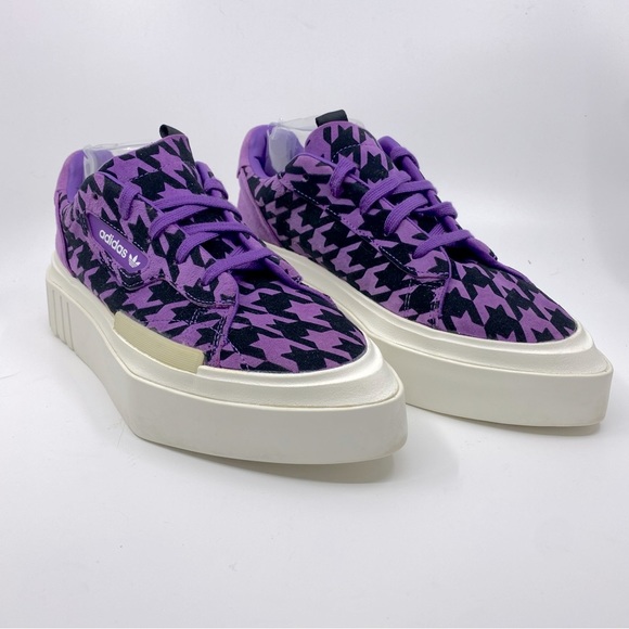 adidas Shoes - Adidas Originals Hypersleek 2" Platform Leather Sneakers Color Purple SZ 8.5
